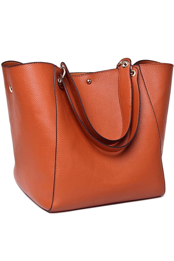 Large Work Tote Bag for Women, Leather Purses Satchel and Casual Handbags Bucket Bags Ladies Travel Crossbody Bags