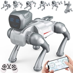 Gmdisc RC Smart Robot Dog Toy, Interactive Robot Toys with Voice & App Control, 30+ Actions, Durable Design Programmable Pet Toy, Christmas Birthday Gift for Kids 6-12