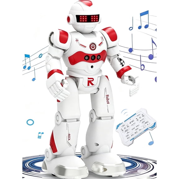 Gmdisc RC Robot Toys for Kids, Gesture Sensing Programmable Interactive Smart Robot for Age 3 4 5 6 7 8 Year Old Boys Girls Birthday Gift Present