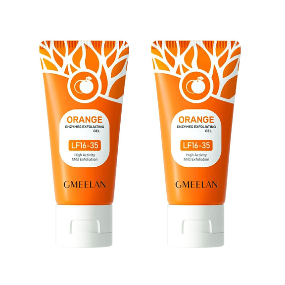 Gmeelan Orange Exfoliating Moisturizing Face Body Scrub Gel, Size 50g, 1.7 Fl Oz ( Pack Of 2 ) For All Skin Type