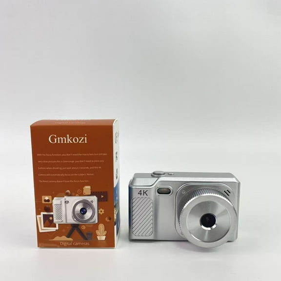 Gmkozi Digitalcameras,16X Digital Zoom Camera, Digital Camera for Kids with 2.8 inch Display, Support 128GB, Point and Shoot Cameras Mini Camera for Teens Students Seniors (Silver)