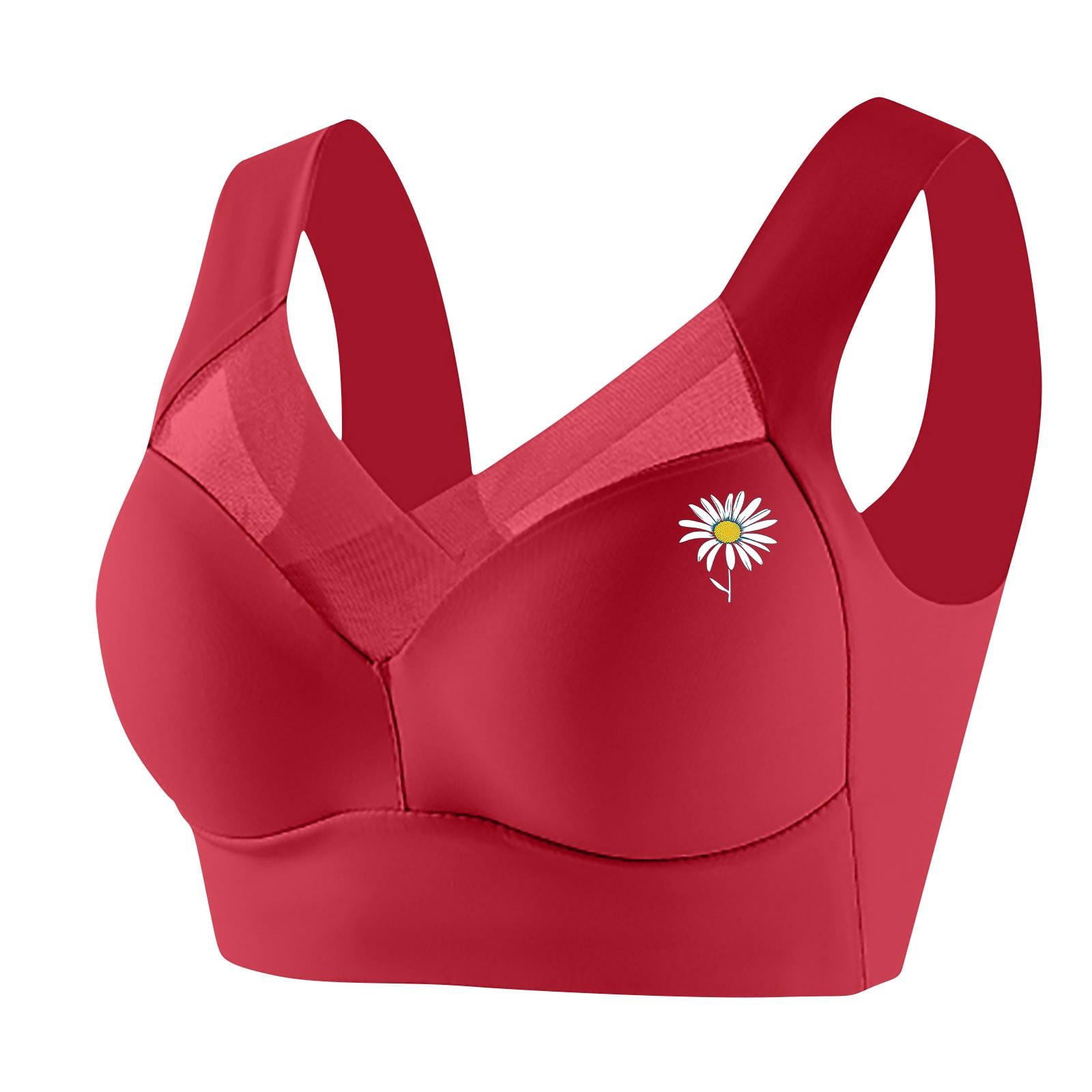 Gmluru Bras for Women Large Bust Adjustable Bra, Daily Bra,Large-Sized ...