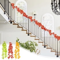 Gmluru Christmas Ornament Artificial Decoration Green Wall Hanging Simulation Ginkgo Leaf Decoration Christmas Decoration