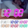 thumbnail image 1 of Gmluru Desk Clock LED Digital Clock Wall Deco Glowing Night Mode Adjastable Electronic Table Clock Wall Clock Decoration Living Room LED Clock, 1 of 6