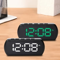 Gmluru Digital Clock For Living Room Digital Alarm Clock Simples LED Large Digital Display Fashion Multi-set Alarm Clock Features Desktop Bedside Study Kitchen Clock