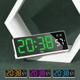thumbnail image 1 of Gmluru Digital Desk Clocks LED Alarm Clock Multi-function Alarm Clock Desktop Clock Temperature Display Multi-set Alarm Clock Date Week Temperature Display Brightness Adjustable, 1 of 8