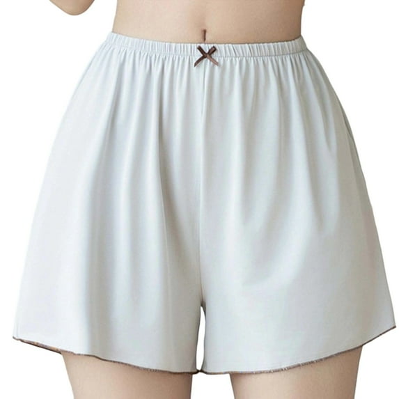 Gmluru Ladies Panties Solid Color Patchwork Briefs Knickers Gray Underwear Plus Size XL