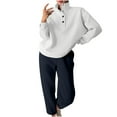 thumbnail image 1 of Gmluru Lounge Sets for Women Fall 2026 Loungewear 2 Piece Outfits Solid Color Button Up Colla Versatile Hoodie Loose Pants Long Sleeved Shirt Set Plus Size Outfits Jogger Sweatsuit Sets Clear L, 1 of 5