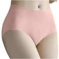 thumbnail image 1 of Gmluru Panties For Women Plus Size Solid Color Lace Pattern High Waist Waist Pink L, 1 of 4
