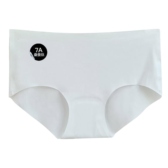 Gmluru Panties For Women Seamless High Waist Comfortable Body Breathable Solid Briefs White Breathable Comfortable Underwear M
