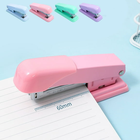 Gmluru Paper Stapler Macaron Color Stapler Multi Functional Stapler For Easy Binding Comfortable Grip Suitable For Office Use Stapler