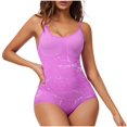 thumbnail image 1 of Gmluru Shapewear For Women Adjustable Shoulder Strap Tight Fitting Hip Lifting And Shaping Jumpsuit Purple Shaping Underwear S-3XL, 1 of 4