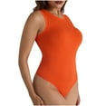 thumbnail image 1 of Gmluru Shapewear For Women Sexy Tight Fitting Casual Solid Yoga Jumpsuit Shorts Corset Orange Shaping Underwear S-L, 1 of 5