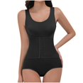 thumbnail image 1 of Spanx Shapewear For Women Solid Color Adjustable Shoulder Strap Tight Fitting Hip Lifting And Shaping Breasted Jumpsuit Black M-3XL, 1 of 6