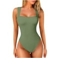 thumbnail image 1 of Gmluru Women Shapewear Tummy Control Bodysuit Solid Print Swimwear Push-Up Swimsuit Bathing Suit Green S-2XL, 1 of 3