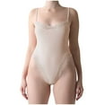 thumbnail image 1 of Gmluru Women's Shapewear Bodysuit Thin Style Lace Sexy Chest Support Shaping Abdomen Corset Bodysuit Brown Tummy Control S-XL, 1 of 5
