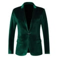 thumbnail image 1 of Gmluru Womens Casual Blazers Green Solid Long Sleeve Cardigan Coat Pockets Long Pants Suit Lightweight Suit M-4XL, 1 of 3