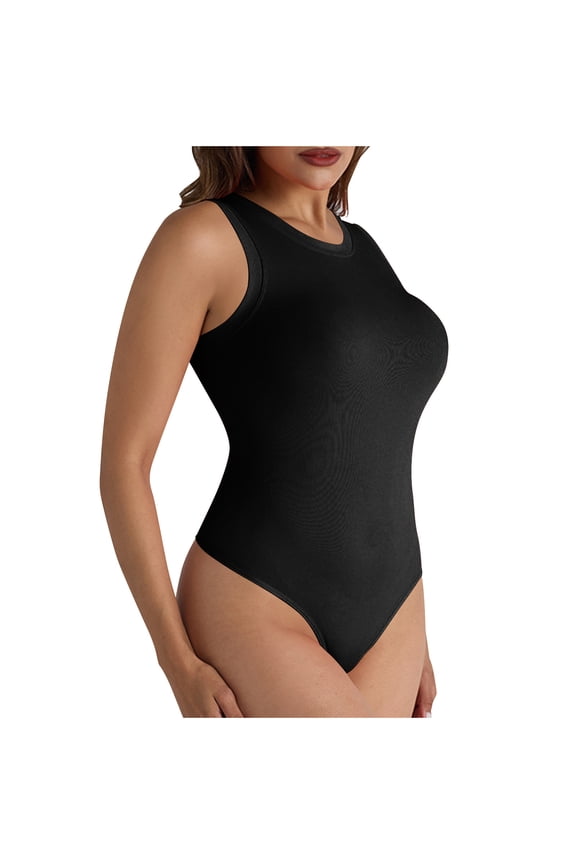 Womens' Seamless Shapewear Sexy Tight Fitting Casual Solid Yoga Jumpsuit Shorts Corset Black Bodysuit S-L