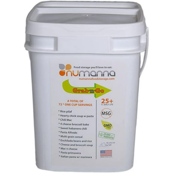 Gmo-free Food Storage One Month Grab 'N Go | 76 Servings