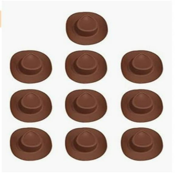 Gmogad 10pc Mini Cowboy Hats for Bachelorette Parties Wedding Birthday, Bridal Shower, Bottle Decorations, Doll Accessories, Western Party Favors, Mini Hat Toppers for Fun Themed Events