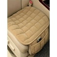 thumbnail image 1 of Gmogad 1pc Car Seat Cushion, Premium Comfort Memory Silk Wadding, Non-Slip Rubber Bottom With Storage Pouch, Car Seat Pad Universal Beige, 1 of 5