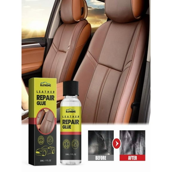 Gmogad 30ML Leather Glue, Special Fabric Adhesive for Leather craft, Shoe Repair, Furniture Upholstery, Strong Bonding Washable for Genuine Leather Clothing Bags Seats Sofa and PU