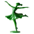 thumbnail image 1 of Gmogad 6 Inch Ballet Dancer Statue, Elegant Resin Figurine for Desk, Shelf, Home Decor, Modern Artistic Gift for Dance Lovers - Graceful Green Sculpture for Living Room & Office, 1 of 1