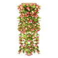 thumbnail image 1 of Gmogad 85cm Artificial Violet Rose Bouquet, Realistic Silk Flowers with Rattan Base, All-Season Fade-Proof Outdoor/Indoor Decor for Wedding/Home/Garden, 1 of 5