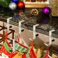 thumbnail image 1 of Gmogad Adjustable Fireplace Stocking and Garland Hanger Heavy Duty Metal Hook for Mantel Christmas Decoration No Drill Installation Fits 0.3–2.17 Inch Mantel Edge Secure Holiday Display Holder, 1 of 9