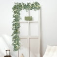thumbnail image 1 of Gmogad Artificial Eucalyptus Garland, 6.5ft Realistic Willow Leaf Vine, Party Wedding Rattan Decoration, Indoor Outdoor Party Decor for Backdrop Arch Centerpiece Wall Ceiling Dangling Greenery, 1 of 6