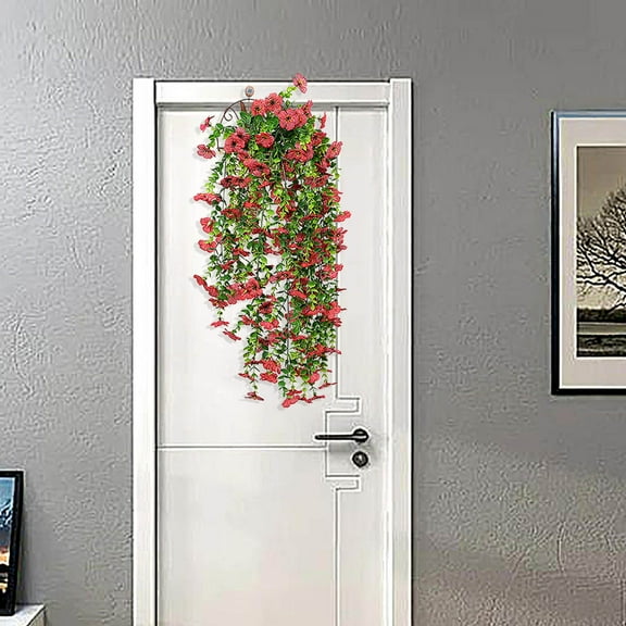 Gmogad Artificial Hanging Plant Vine For Wall Decor, Simulated Greenery For Indoor Outdoor Decoration, Long Faux Ivy Leaves For Ceiling Balcony, Home Office Room Decor Hanging Plants