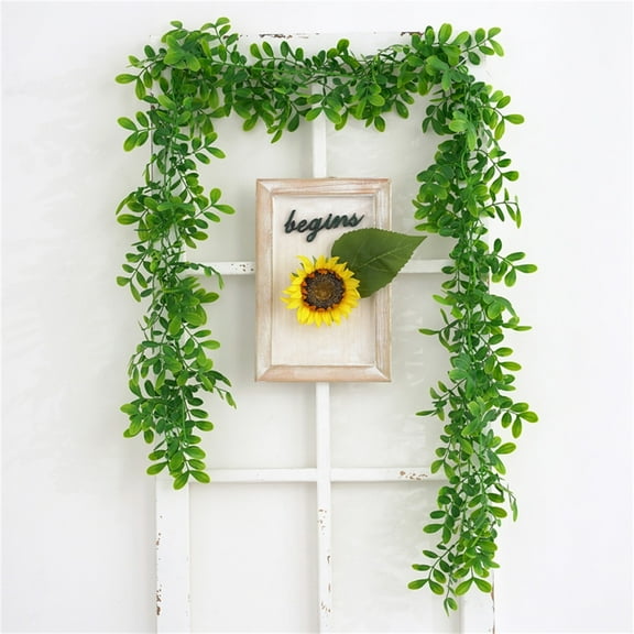 Gmogad Artificial Hanging Vine Plant Decor - Realistic Long Fake Ivy Leaves for Wall Shelf Room Corner Wedding Party Indoor Outdoor Home Decoration