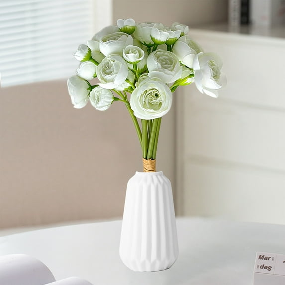 Gmogad Artificial Rose Flowers, Mother’s Day Valentine’s Gift, Realistic Cloth Floral Stems for Home Decor, Wedding Party Centerpiece, Bedroom Table Office Desk Holiday Decoration