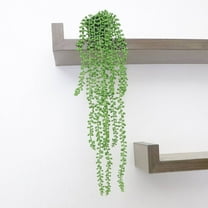 Gmogad Artificial Succulent Plant, Fake Succulent Plant in Pot 25.6in Hanging Decor Realistic Green Potted Plant for Home Office Living Room Decor No Maintenance Needed