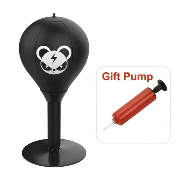 Gmogad Boxing Desktop Speed Ball Table Top Punch Bag Reaction Training Toy for Kids Adults Stress Relief Hand Eye Coordination Home Office Exercise Punching Ball with Suction Cup and Pump