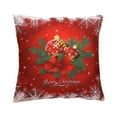 Gmogad Christmas Pillow Covers 18x18 Red Green Xmas Decorative Throw