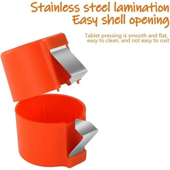 Gmogad Eggs Opener Home Eggs Beater Eggs Tugger Eggs Breakers Eggs Shelling Tool Eggs Shelling Remover Orange