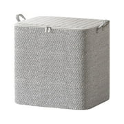 Gmogad Extra Large Blanket Storage Containers, Breathable Clothes Bedding Pillow Sheet Storage Bags with Zipper, Non-woven Moving Quilt Large Capacity Storage Bins