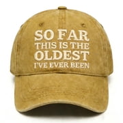 Gmogad Funny Old Man Baseball Cap, Vintage Humor Embroidered Hat for Casual Outdoor Daily Wear, Adjustable Funny Dad Hat Gift for Men Birthday Retirement Party
