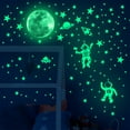 thumbnail image 1 of Gmogad Glow In The Dark Wall Decal Stickers, Astronaut Space Star Wall Stickers For Child, Removable Nursery Bedroom Decor Stickers, Educational Solar System Wall Decals, 1 of 3