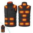 thumbnail image 1 of Gmogad Heated Waistcoat For Men Women, Unisex Winter Hooded Heated Outerwear For Men Women, Lightweight USB Electric Heated Clothing Waistcoat With 3 Heating Level Black, 1 of 9
