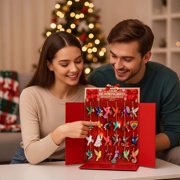 Gmogad Hummingbird Advent Calendar 2025, 24 Unique Hummingbird Ornaments for Christmas Tree, Holiday Countdown, Birdwatchers and Nature Lovers Gift, Decorative Collectible Seasonal Calendar