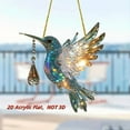 thumbnail image 1 of Gmogad Hummingbird Rearview Mirror Charm - Car Hanging Ornament Home Decor, Crystal Acrylic Sun Catcher for Windshield Window Gift Nature Lovers, 1 of 6