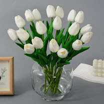 Gmogad Lifelike Artificial Tulips - Real Touch Simulation Flowers for Home Decor, Weddings, Parties - No Maintenance Faux Plants - Artificial Tulips for Vases, Centerpieces, Gifts