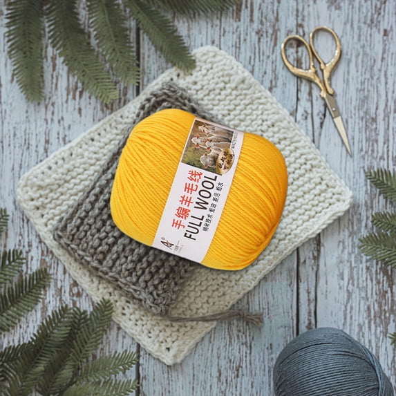 Gmogad Mercerized Super Soft Wool Yarn, Medium Thick Acrylic Crochet Knitting Yarn, Handmade DIY Sweater Scarf Hat Yarn, Colorful Craft Yarn for Beginners and Experienced Knitters