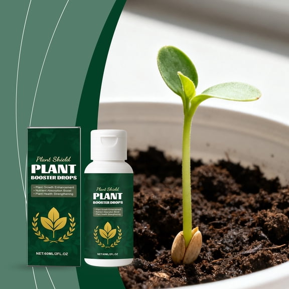 Gmogad Plant Nutrient Solution for Potted Flowers Growth, 60ml Liquid Fertilizer for Root System Enhancement, Balanced Nutrient Supplement for Indoor and Outdoor Blooming Plants