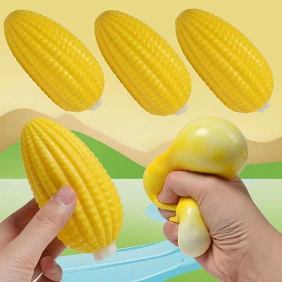 Gmogad Simulated Corn Stress Relief and Prank Toy, Funny Pull-Pull Fidget Toy for Adults Kids, Anxiety Reduction, Office Home Travel Entertainment Gift for Relaxation Play