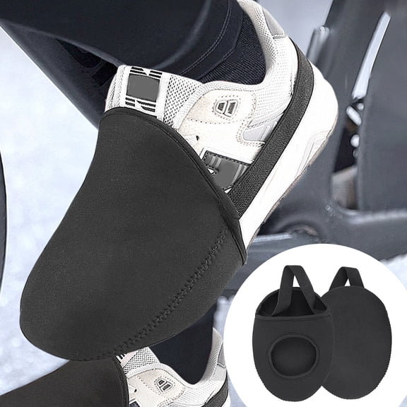 Gmogad Windproof Waterproof Cycling Shoe Covers - Half Palm Outdoor Bike Foot Warmers Elastic No-Slip Design for Sports Hiking Commuting
