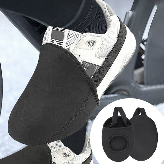 Gmogad Windproof Waterproof Cycling Shoe Covers - Half Palm Outdoor Bike Foot Warmers Elastic No-Slip Design for Sports Hiking Commuting