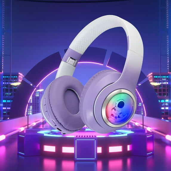 Gmogad Wireless Headphones, Over Ear Bluetooth 5.3 Earphones, Active Noise Cancelling Earbuds, HiFi Sound Quality, Music Sports Game Headphones for Work, Sports & Game